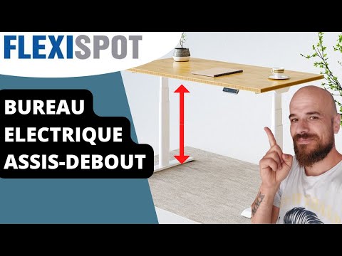 BUREAU FLEXISPOT : travaillez DEBOUT ou ASSIS sans effort