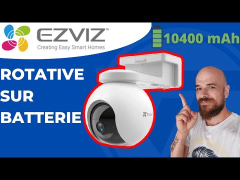 EZVIZ CB8 2K : caméra sur batterie , rotative avec la détection de personne