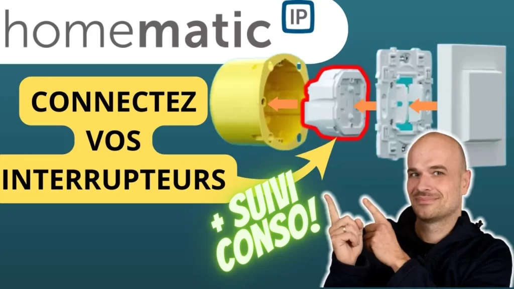 Domotisez sans changer la façade de vos interrupteurs : HOMEMATIC IP Module de commutation